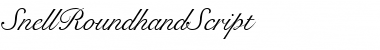 SnellRoundhandScript Font