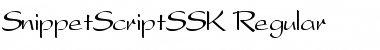 Download SnippetScriptSSK Font