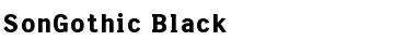 SonGothic Black Font