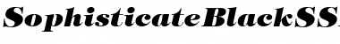 SophisticateBlackSSK Bold Italic Font