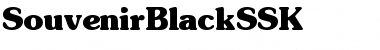 SouvenirBlackSSK Regular Font