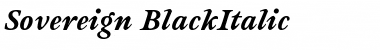 Download Sovereign-BlackItalic Font