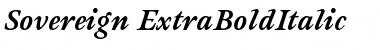 Download Sovereign-ExtraBoldItalic Font