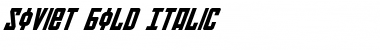 Soviet Bold Italic Font