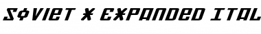 Soviet X-Expanded Italic Font