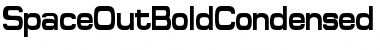 SpaceOutBoldCondensed Regular Font