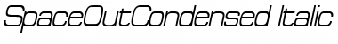 SpaceOutCondensed Italic Font