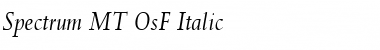 Spectrum MT SC Italic Font