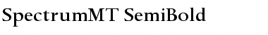 SpectrumMT-SemiBold Semi Bold Font