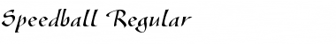 Speedball Regular Font