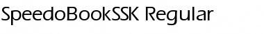 SpeedoBookSSK Regular Font