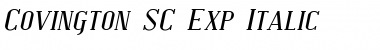 Covington SC Exp Italic Font