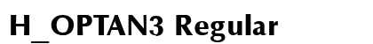 H_OPTAN3 Regular font free download