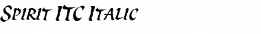 Spirit ITC Italic Font