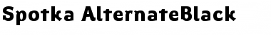 Spotka AlternateBlack Regular Font
