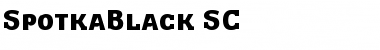 SpotkaBlack SC Regular Font