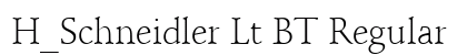 H_Schneidler Lt BT Regular Preview