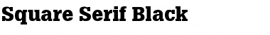 Square Serif Black Regular Font