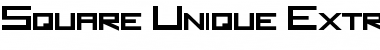 Square Unique Font