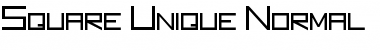 Download Square Unique Font