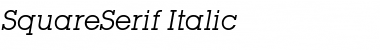 SquareSerif Italic Font