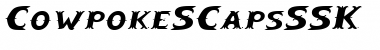 CowpokeSCapsSSK Italic Font