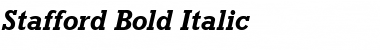 Stafford Bold Italic Font