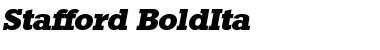 Stafford-BoldIta Regular Font