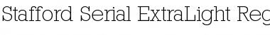 Stafford-Serial-ExtraLight Regular Font