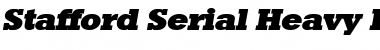 Stafford-Serial-Heavy RegularItalic Font