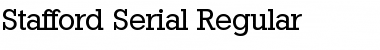 Stafford-Serial Regular Font
