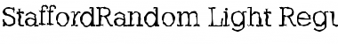 StaffordRandom-Light Regular Font