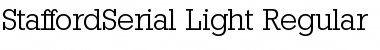 StaffordSerial-Light Regular Font