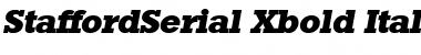 StaffordSerial-Xbold Italic Font
