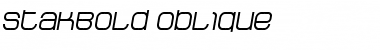 Download StakBold Oblique Font