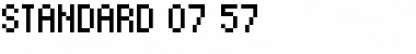 standard 07_57 Regular Font