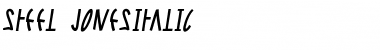 Steel Italic Font