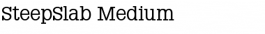 Download SteepSlab-Medium Font