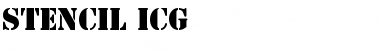 Download Stencil ICG Font