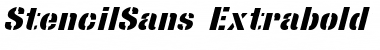 StencilSans Extrabold Font