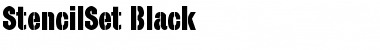 StencilSet Black Font