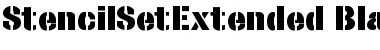 StencilSetExtended Font