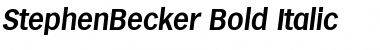 StephenBecker Font