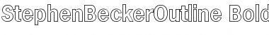 StephenBeckerOutline Font