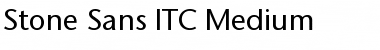Stone Sans ITC Medium Regular Font