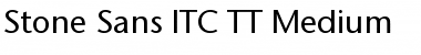 Stone Sans ITC TT Medium Font