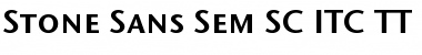 Stone Sans Sem SC ITC TT Font