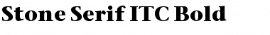 Stone Serif ITC Medium Font