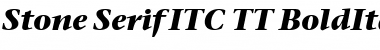 Stone Serif ITC TT BoldItalic Font