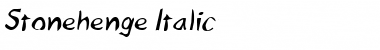 Stonehenge Italic Font